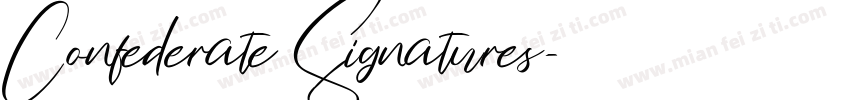 Confederate Signatures字体转换